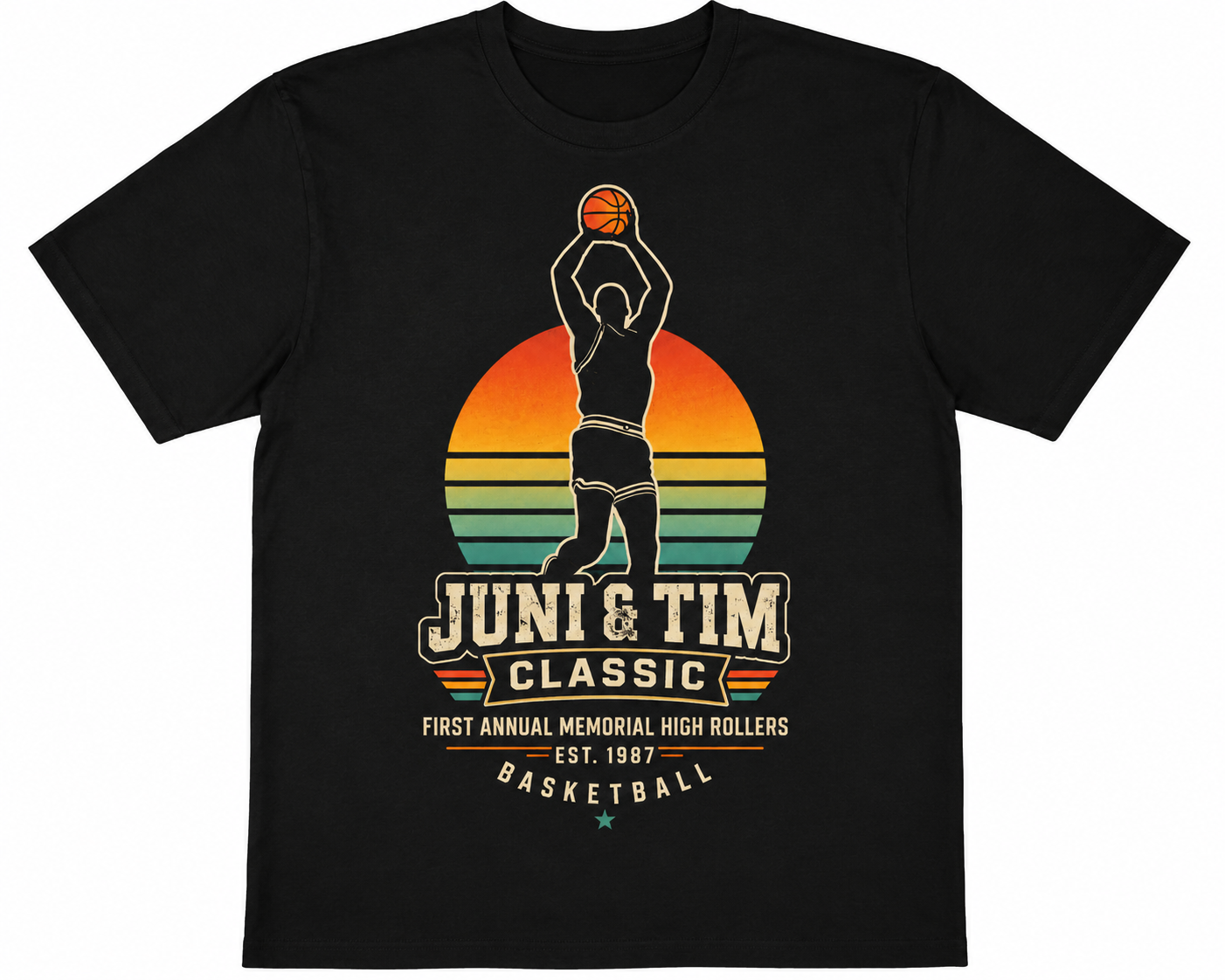 Juni & Tim Classic Memorial Basketball T-Shirt