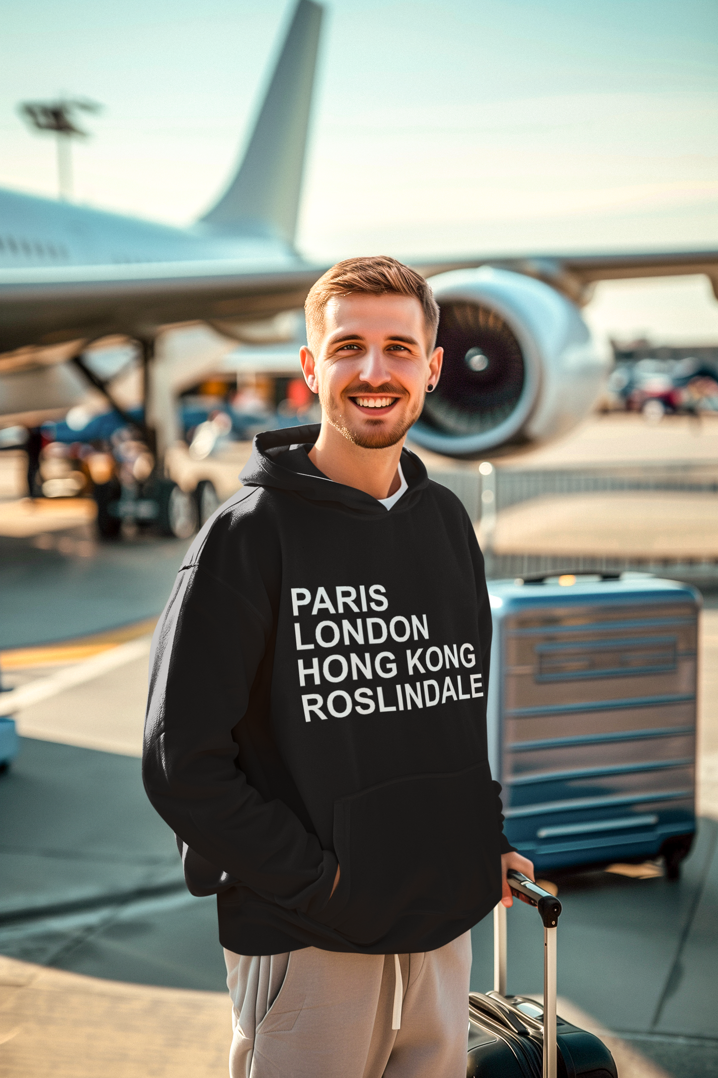Paris London Hong Kong Roslindale Hoodie