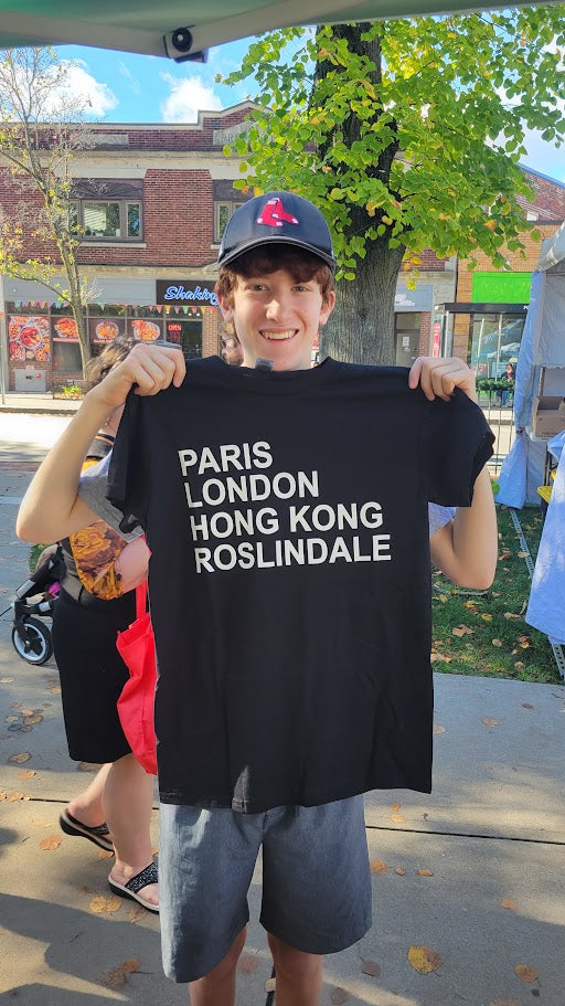 Paris London Hong Kong Roslindale T-shirt