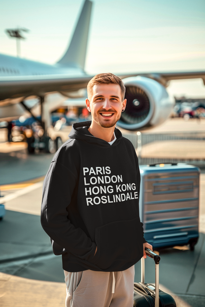 Paris London Hong Kong Roslindale Hoodie