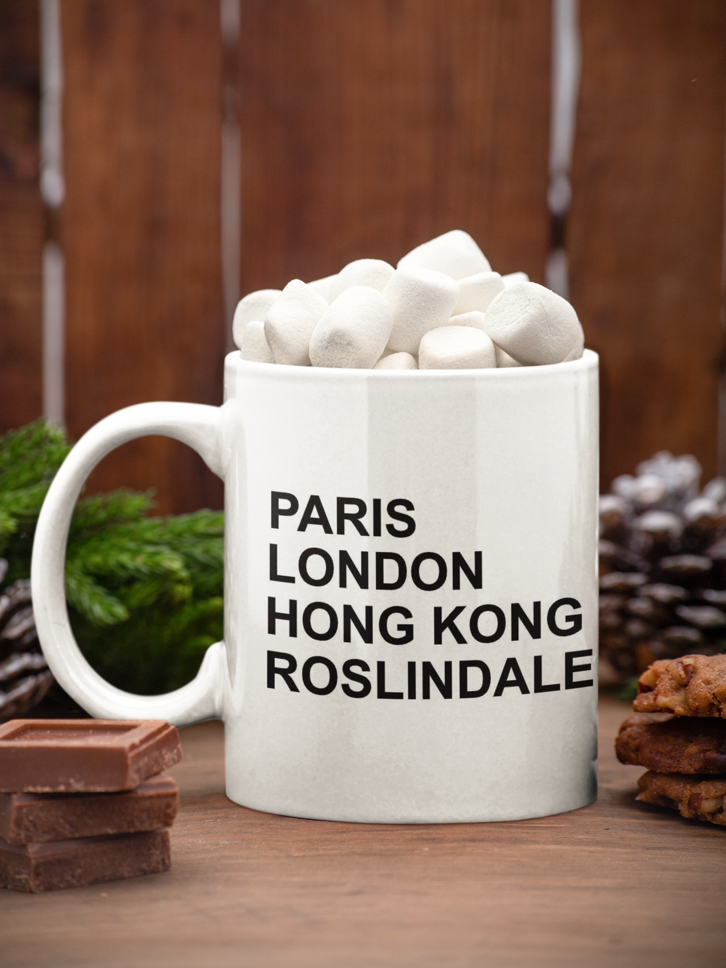 Paris London Hong Kong Mug