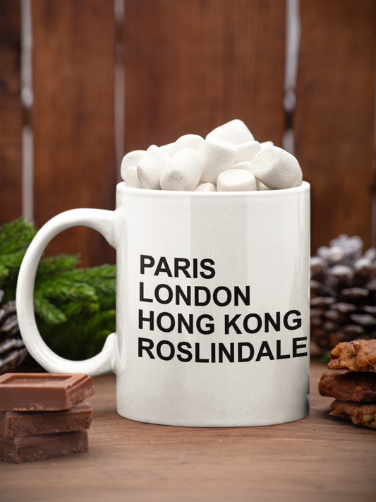 Paris London Hong Kong Mug